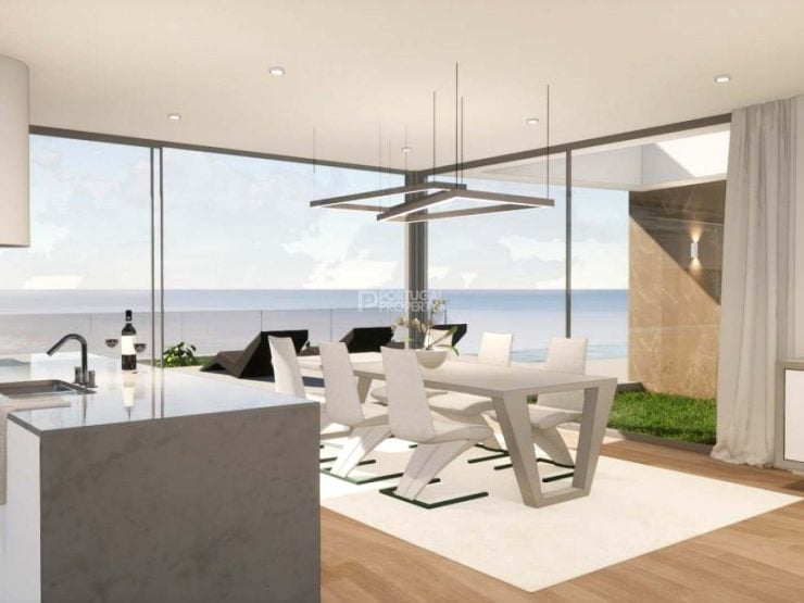 Villa V3+1 single storey, in a minimalist style, at Prazeres, Calheta, Madeira Island